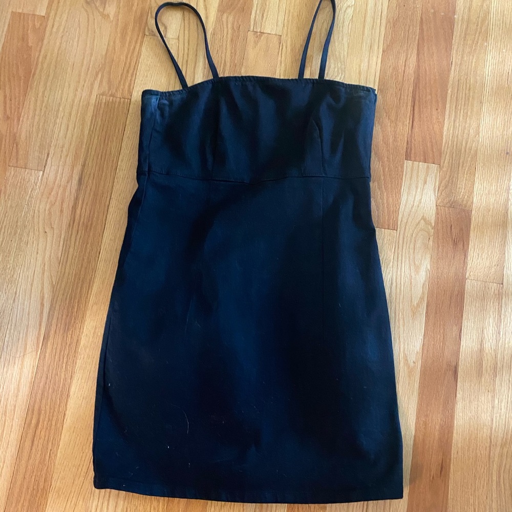 Black jean dress from Zara